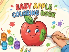 Peli Easy Apple Coloring Book verkossa