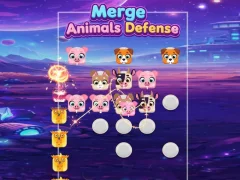 Peli Merge Animals Defence verkossa
