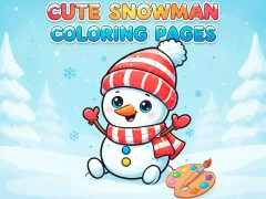 Peli Cute Snowman Coloring Pages verkossa