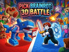 Peli Pick Brainrot: 3D Battle verkossa