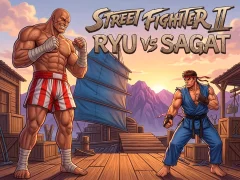Peli Street Fighter II Ryu vs Sagat verkossa