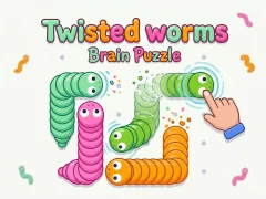 Peli Twisted worms Brain Puzzle verkossa