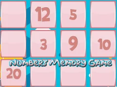 Peli Memory Game With Numbers verkossa