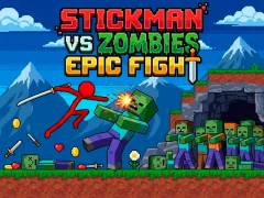 Peli Stickman vs Zombies: Epic Fight verkossa
