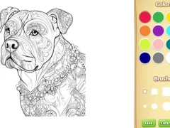 Peli Dog Coloring Book for Adults verkossa
