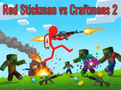 Peli Red Stickman Vs Craftmans 2 verkossa