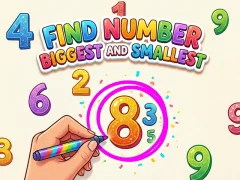 Peli Find Number Biggest and Smallest verkossa