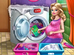 Peli Mommy washing clothes verkossa