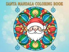 Peli Santa Mandala Coloring Book verkossa