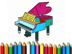 Peli Back To School: Piano Coloring Book verkossa
