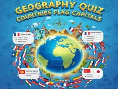 Peli Geography Quiz Countries Flag Capitals verkossa