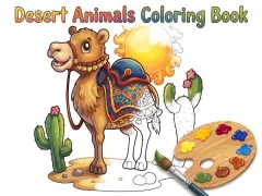 Peli Desert Animals Coloring Book verkossa