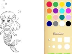 Peli Mermaid Coloring Book For Kids verkossa