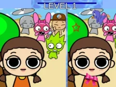 Peli Sprunki and Squid Game Difference verkossa