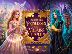 Peli Incredible Princesses and Villains Puzzle verkossa