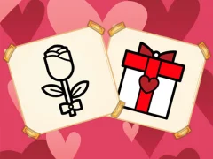 Peli Valentine Present Coloring verkossa