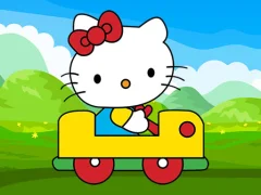 Peli Cute Kitty Car Jigsaw verkossa