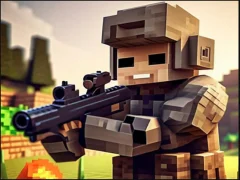Peli Pixel Village Battle 3D.io verkossa