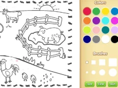 Peli Farming Coloring Book For Kids verkossa