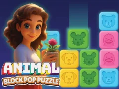 Peli Animal Block Pop Puzzle verkossa