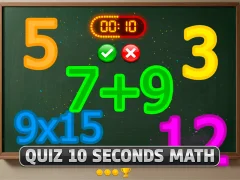 Peli Quiz 10 Seconds Math verkossa