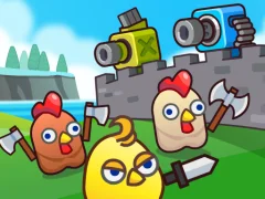 Peli Merge Cannon: Chicken Defense verkossa