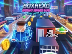 Peli Boxhead Highway Runner Game verkossa