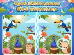 Peli Spot Differences Bird Adventure verkossa