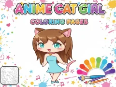 Peli Anime Cat Girl Coloring Pages verkossa