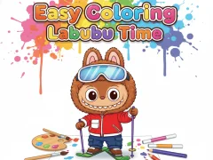 Peli Easy Coloring Labubu Time verkossa