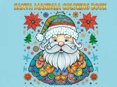 Peli Santa Mandala Coloring Pages verkossa