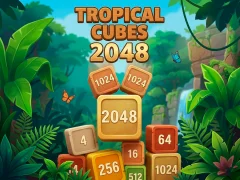 Peli Tropical Cubes 2048 verkossa