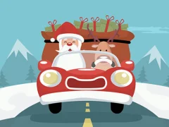 Peli Santa Giving Presents Jigsaw verkossa