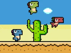 Peli Pixel Dino Run verkossa