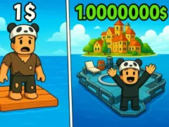 Peli Roblox: Raft Tycoon verkossa