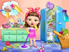Peli Sweet Baby Girl Cleanup Messy House verkossa