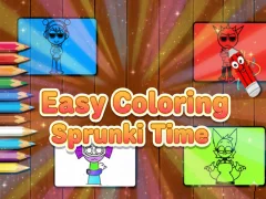Peli Easy Coloring Sprunki Time verkossa