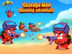 Peli Sausage Man Shooting Adventure verkossa
