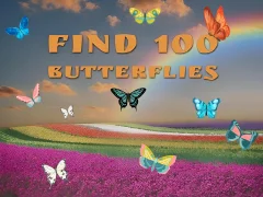 Peli Find 100 butterflies verkossa