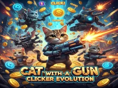 Peli Cat with a Gun Clicker Evolution verkossa