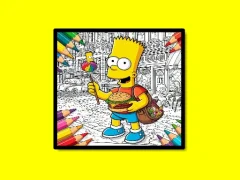Peli Back To School Simpsons Coloring Book verkossa