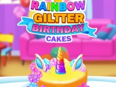 Peli Rainbow Glitter Birthday Cakes verkossa