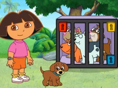 Peli Dora The explorer Dora's Puppy Adventure verkossa