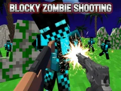 Peli Blocky Zombie Shooting verkossa