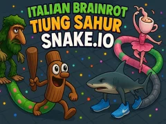 Peli Italian Brainrot Tung Sahur Snake.io verkossa