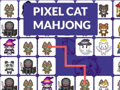 Peli Pixel cat mahjong verkossa