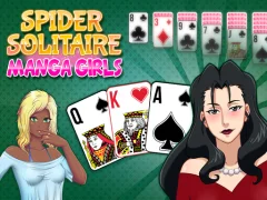 Peli Spider Solitaire Manga Girls verkossa