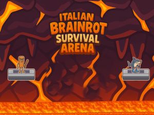 Peli Italialainen brainrot-selviytymisarena verkossa