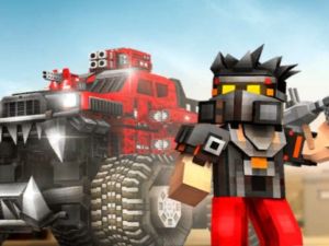 Peli Blocky-autot: Autotaistelu verkossa