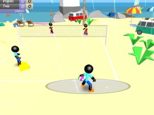 Peli Stickman Beachin lentopallo verkossa